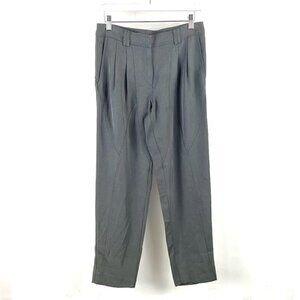 Judith & Charles Grey Pleated Panelled Trousers